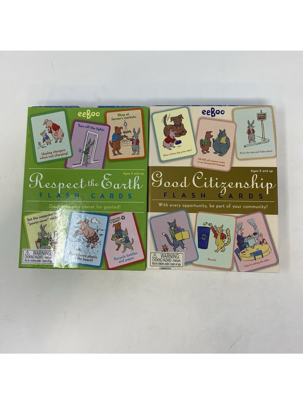 eeBoo Good Citizenship & Respect The Earth Flash Cards - Learning & Education